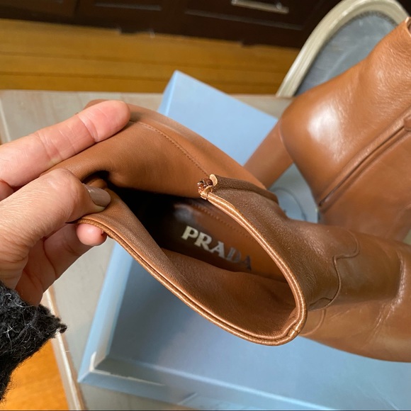Prada Calzature Donna Leather Boots US40 - Picture 6 of 6